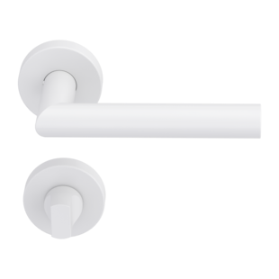 Türgriff L-FORM, Schließart WC, Oberfläche Weiß, Montageart Klipptechnik