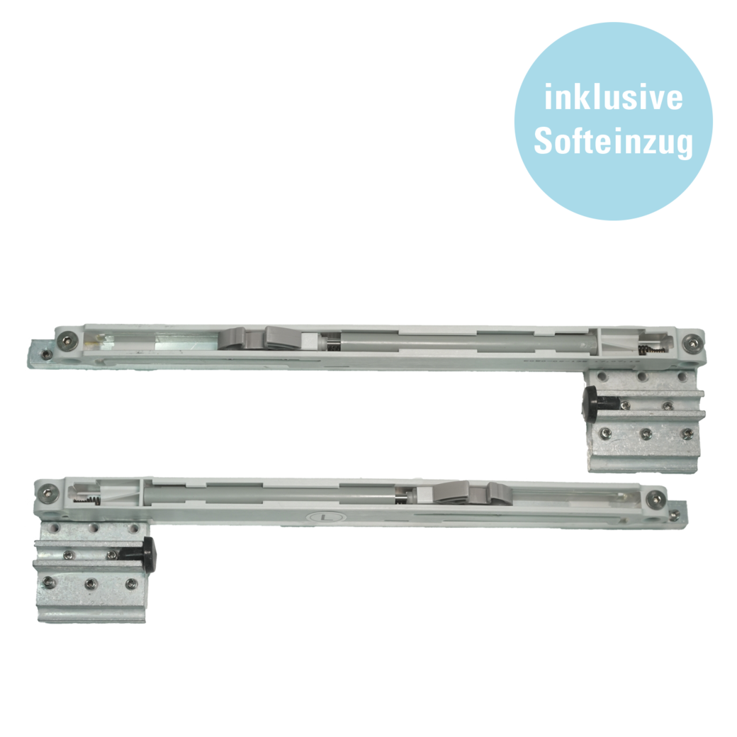 Schiebetürsystem JUBIDOOR PREMIUM Wandmontage/Glastür 1,9m 1-flügelig Schwarz CIRCLE