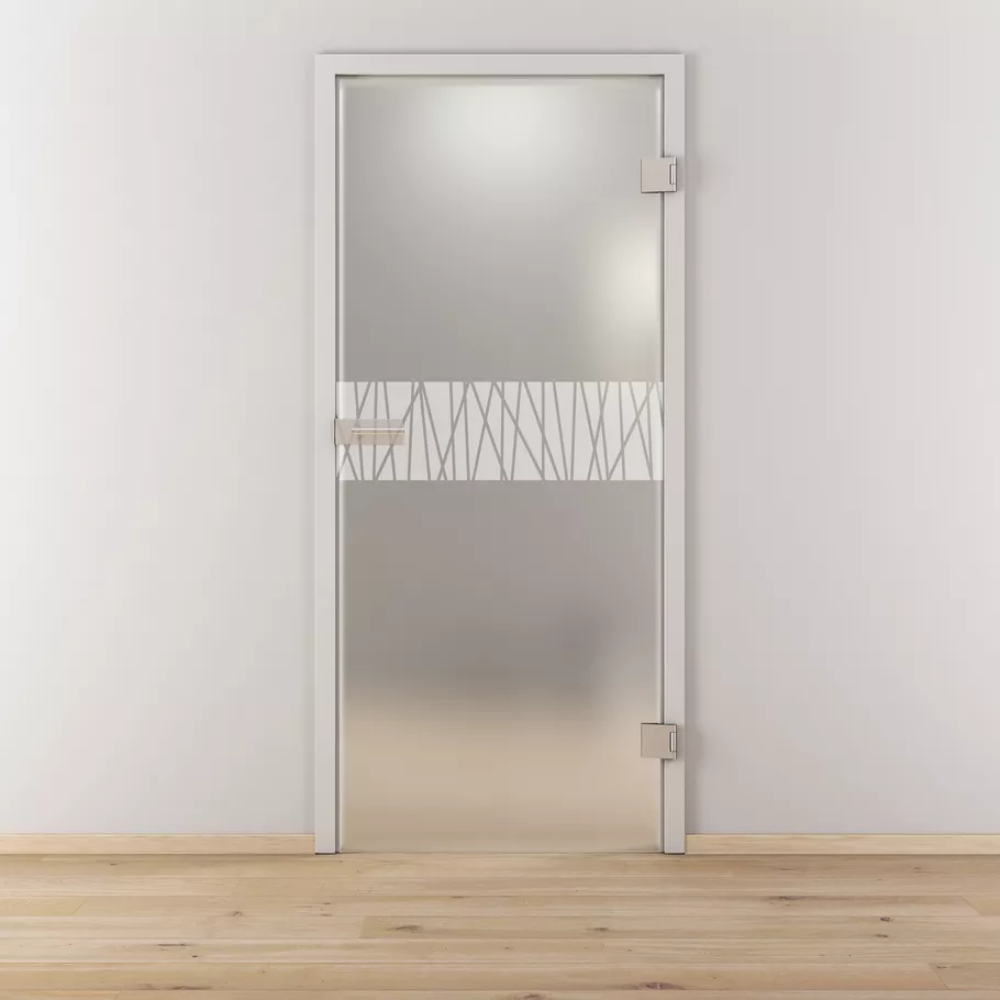 Glasdrehtür DD 546 ESG BASIC GREEN matt 871x2013x8mm Studio/Office Ö-Norm R