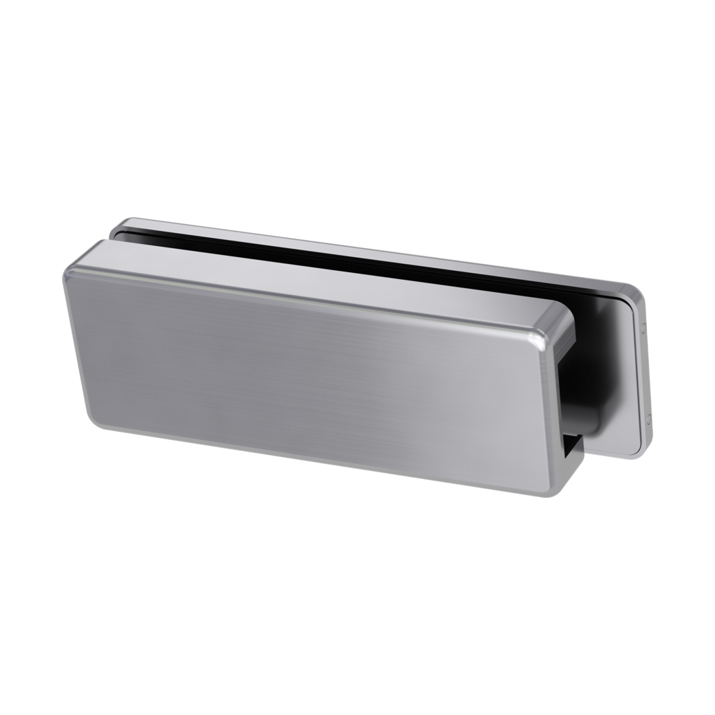 Gegenkasten Set STYLE PREMIUM inkl. Türschnäpper, Feststeller,  3tlg. Bänder Edelstahl-Optik matt