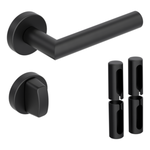 Türgriff-Set L-FORM PREMIUM Black Panther