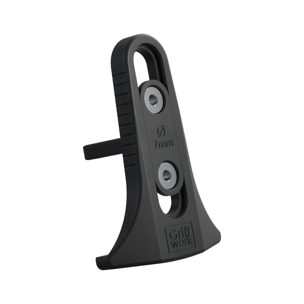 Bohrschablone zur Drückermontage Kunststoff-Bohrschablone