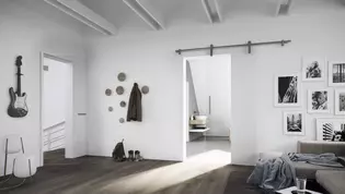 Die Abbildung zeigt die Diamond Doors Projekt-Idee Wohnraumsituation nach Dachausbau