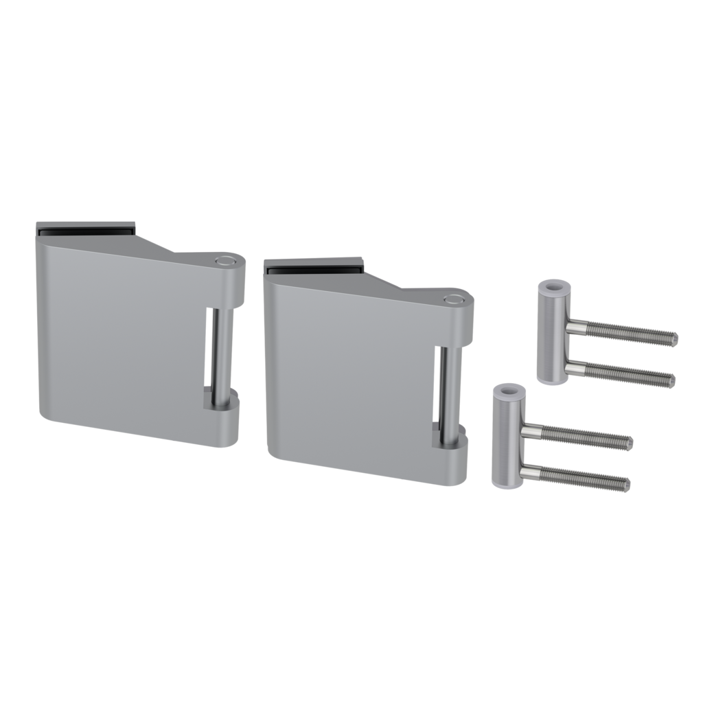 Gegenkasten Set SKY inkl. Türschnäpper, Feststeller,  3tlg. Bänder Alu EV1