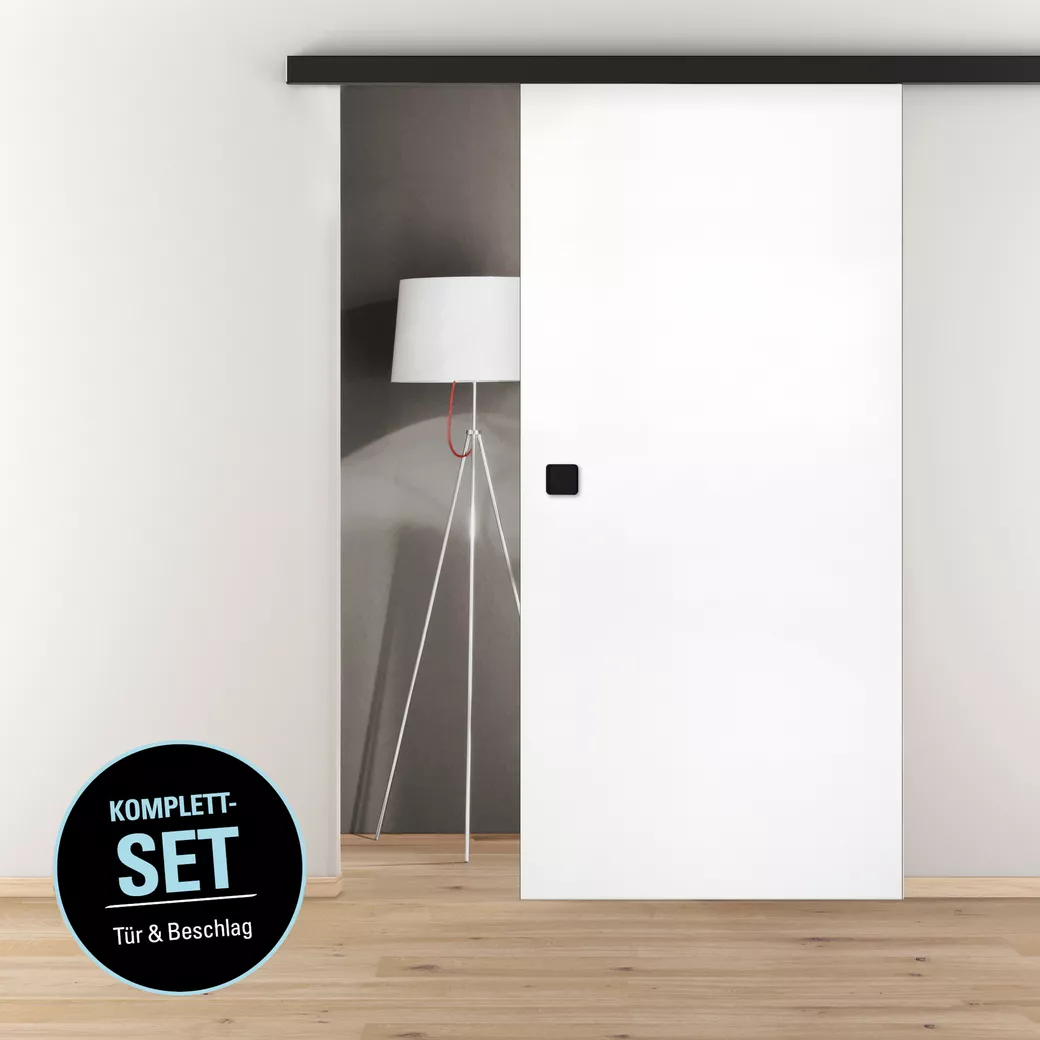 Schiebetür-Set JUBIDOOR Wood Holz 935x2058mm Wandmontage inkl. GM FLEX QUATTRO