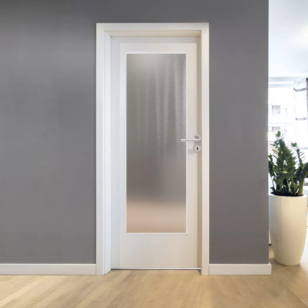 Lichtausschnitt DD 530 ESG BASIC GREEN strukturiert 410x1420x4mm