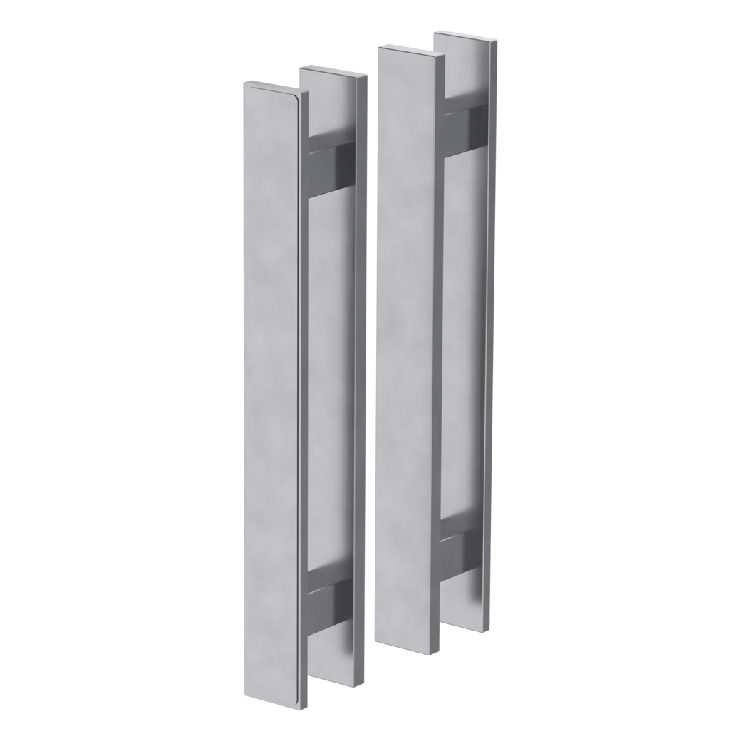 Griffstangenpaar GS_49002 Klebetechnik 57.8x350x40mm Edelstahl-Optik matt