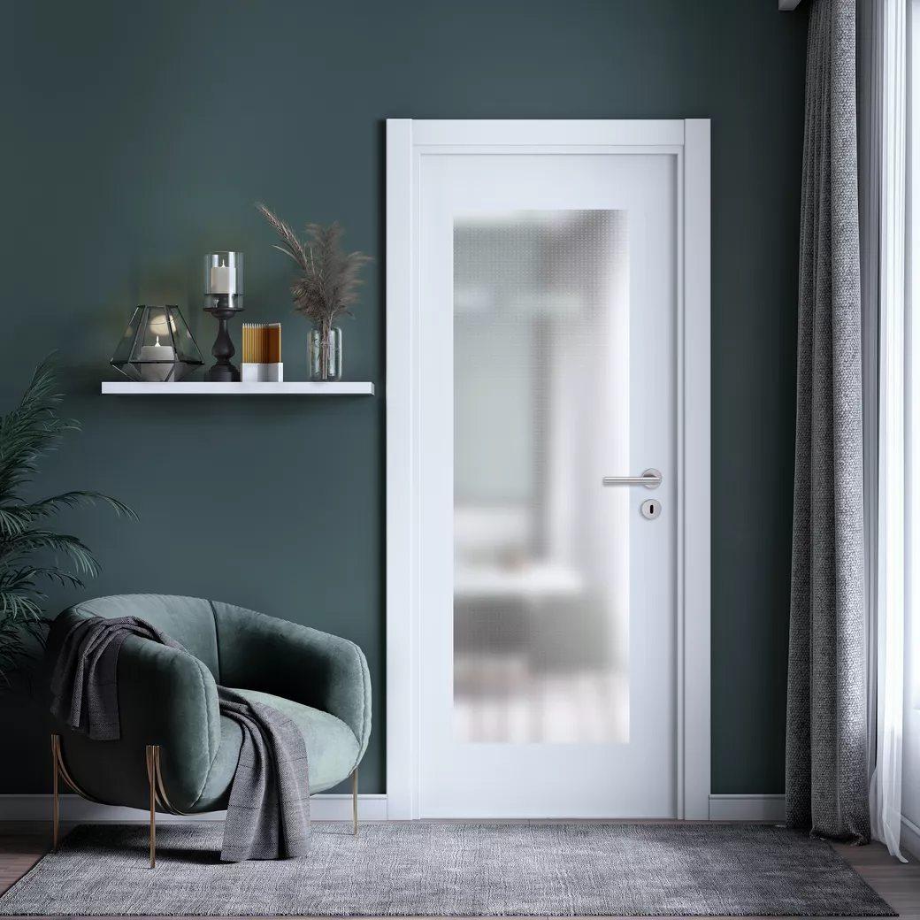 Lichtausschnitt DD 531 ESG BASIC GREEN strukturiert 535x1420x4mm