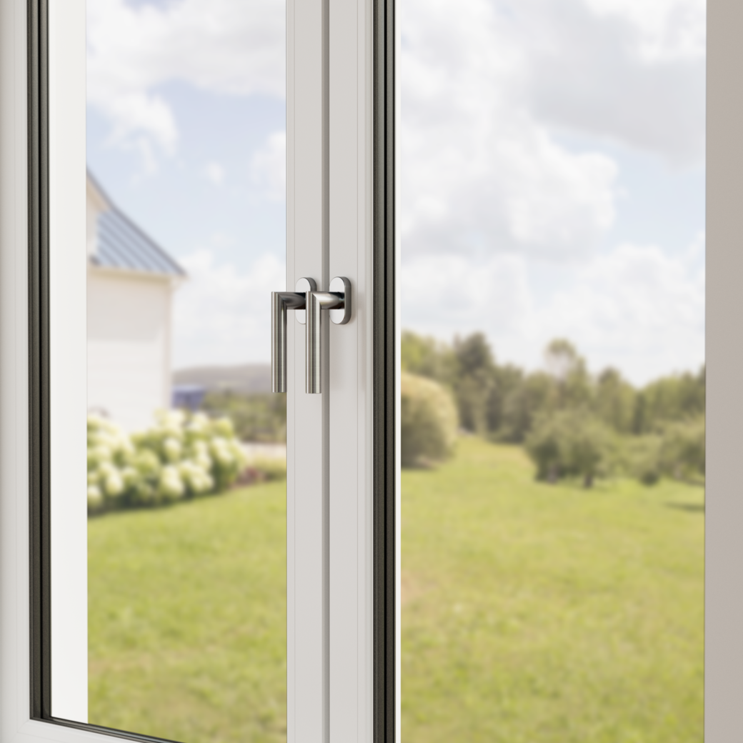 Fenstergriff DETROIT Edelstahl matt L/R 7x32mm