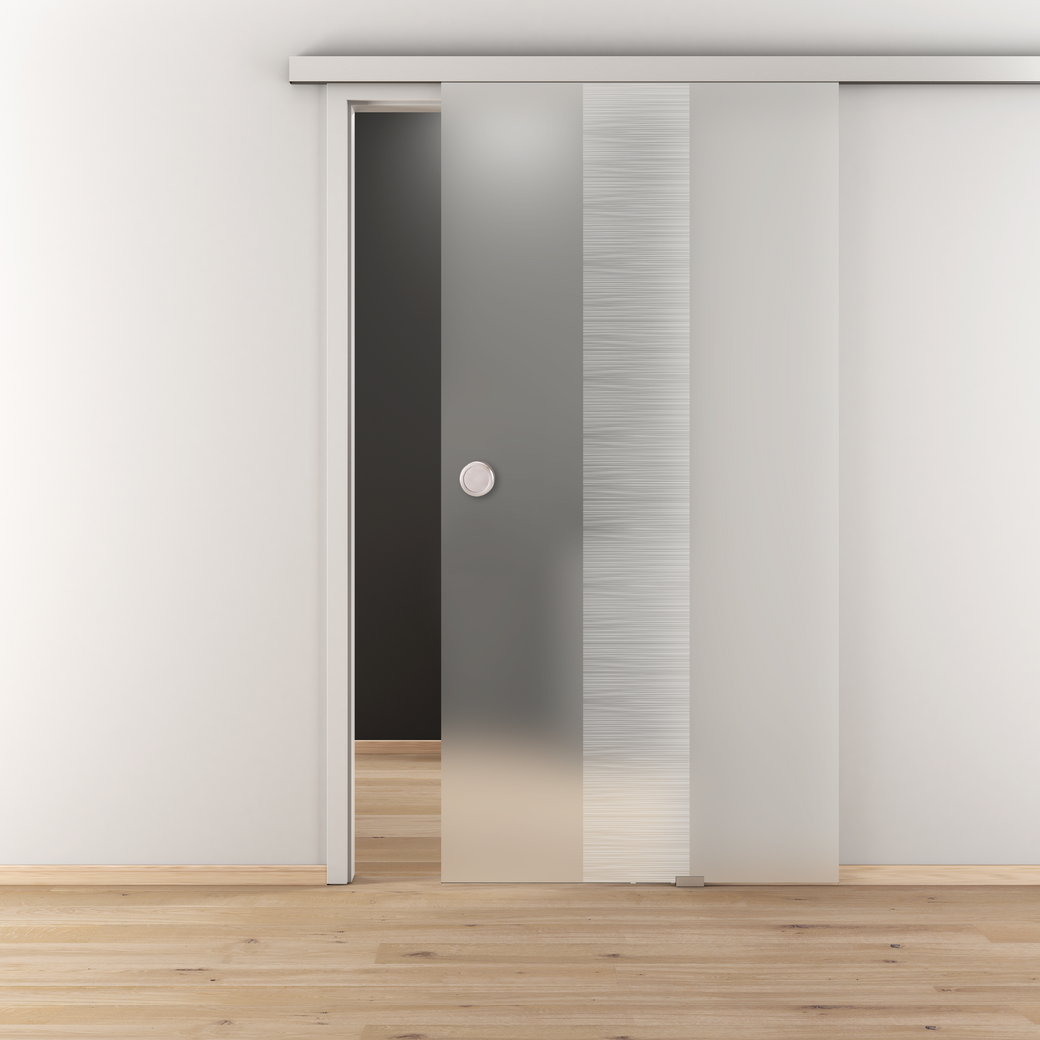 Glasschiebetür DD 557 ESG BASIC GREEN matt 935x2058x8mm