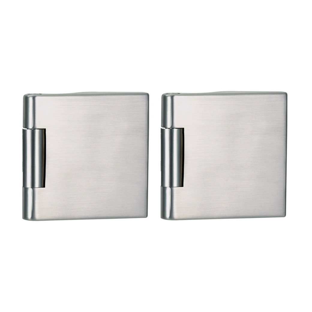Bandpaar inkl. Rahmenteile STYLE PREMIUM Office Holzzarge Edelstahl-Optik matt
