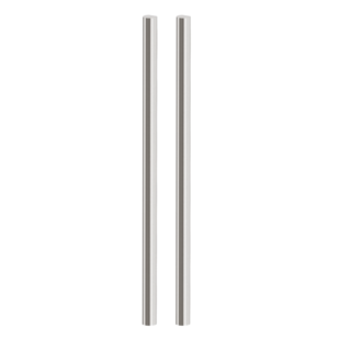 Freigestelltes Produktbild im idealen Blickwinkel fotografiert zeigt das Diamond Doors Griffstangenpaar GS_49010 in der Version unverschließbar, Edelstahl matt, Klebetechnik