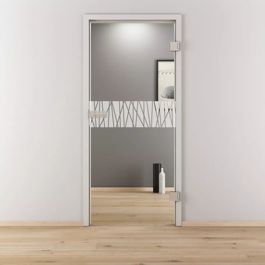 Glasdrehtür DD 546 ESG BASIC GREEN klar 871x2013x8mm Studio/Office Ö-Norm R