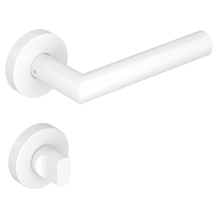 Türgriff L-FORM, Schließart WC, Oberfläche Weiß, Montageart Klipptechnik