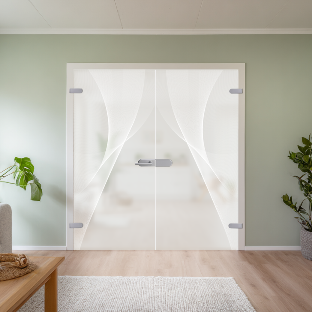 Gegenkasten Set SKY inkl. Türschnäpper, Feststeller,  2tlg. Bänder Alu EV1