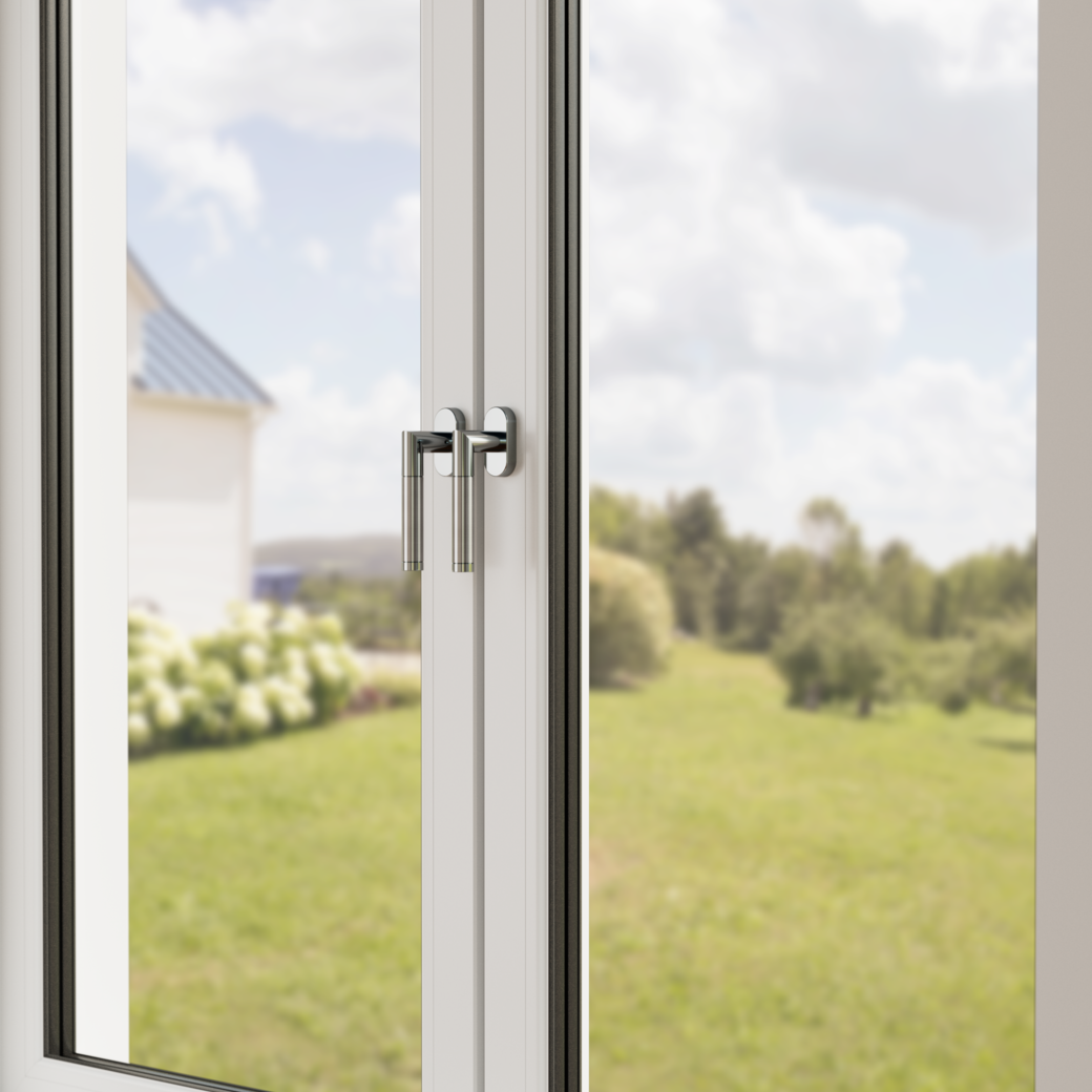 Fenstergriff AVANTGARDO Edelstahl poliert-matt R 7x32mm