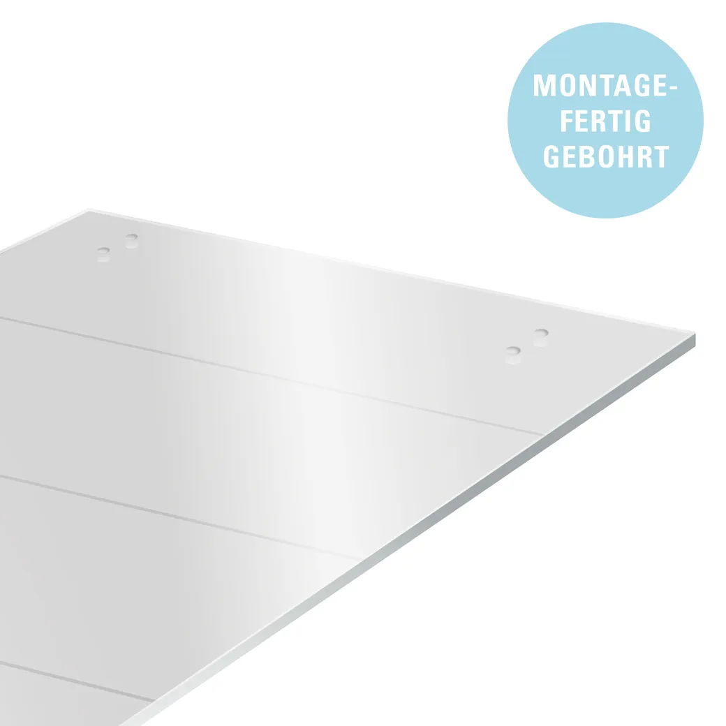 Schiebetür-Set GALAXY 6.0 teilmattiert 935x2058mm Wandmontage inkl. CIRCLE Edelstahl-Optik matt