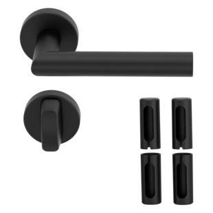 Türgriff-Set L-FORM PREMIUM Black Panther