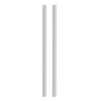 Freigestelltes Produktbild im idealen Blickwinkel fotografiert zeigt das Diamond Doors Griffstangenpaar GS_49010 in der Version unverschließbar, Alu EV1, Klebetechnik
