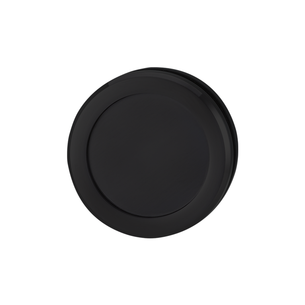 Schiebetürsystem JUBIDOOR PREMIUM Wandmontage/Glastür 1,9m 1-flügelig Schwarz CIRCLE