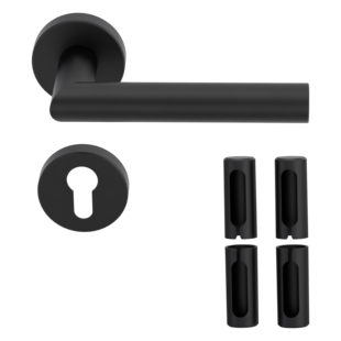 Türgriff-Set L-FORM PREMIUM Black Panther