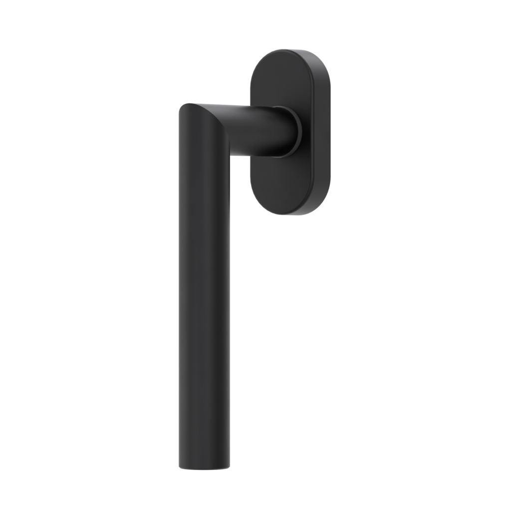 Fenstergriff L-FORM BLACK Schwarz L/R 7x32mm