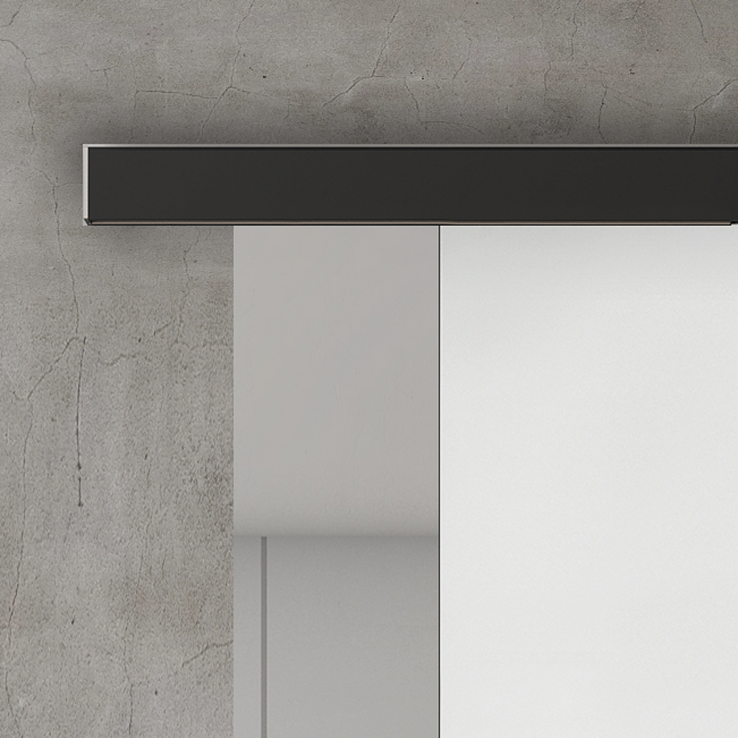 Schiebetürsystem LINEA 40 PREMIUM JUBIDOOR Wandmontage/Holztür 1,9m 1-flg. inkl. GM FLEX QUATTRO