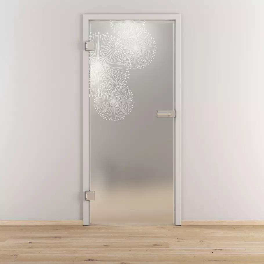 Glasdrehtür DD 507 ESG BASIC GREEN matt 921x2013x8mm Studio/Office Ö-Norm L